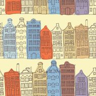 Seamless amsterdam holland background N12