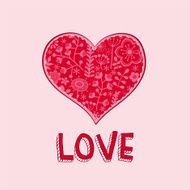 Floral heart N18