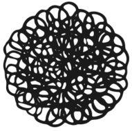 Black And White Abstract Tangle Background