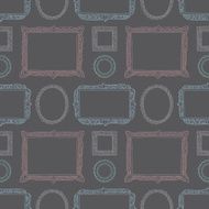 Seamless Ornate hand drawn frames