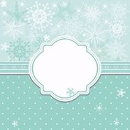 xmas card with snowflakes on a blue background N2