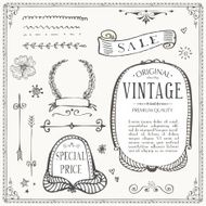 vintage frames and design elements N14