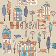 Sweet Home Seamless background N2