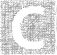 Freehand Typography Letter c N6