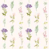 Floral Background - Seamless pattern watercolor style