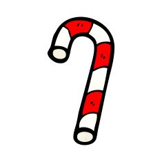 candy cane cartoon N4