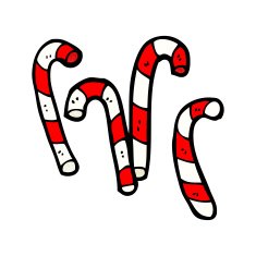 candy canes cartoon N4