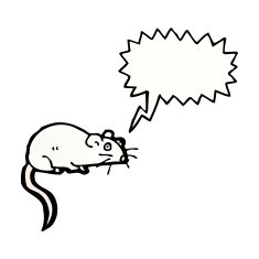 cartoon squeaking mouse N18