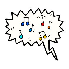 musical notes cartoon N3