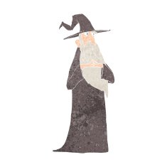 cartoon old wizard N20