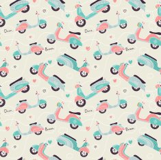 Bikes seamless pattern N4