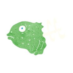 cartoon fish head N22
