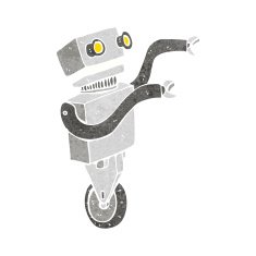 cartoon funny robot N138