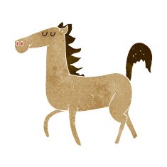 Cartoon Horse N123