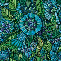 abstract flowers pattern N6