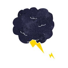 cartoon thundercloud symbol N15