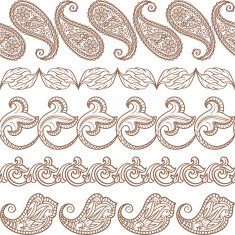 Set of ethnic design elements