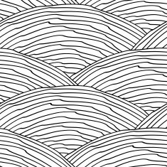 Seamless pattern with hand drawn wavy texture N3