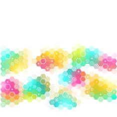 abstract hexagon background vector illustration N2