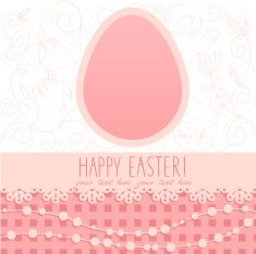 Easter egg floral card N4