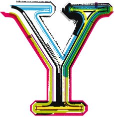 Colorful Grunge LETTER Y N3