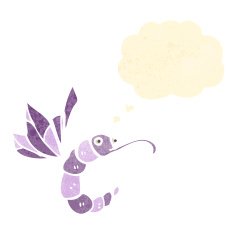 retro cartoon butterfly N8
