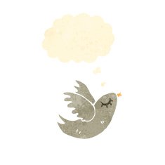 cartoon little bird N47
