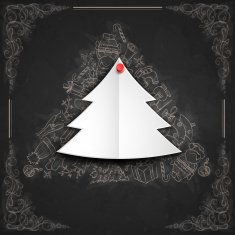 Merry Christmas Stylish Tree N21