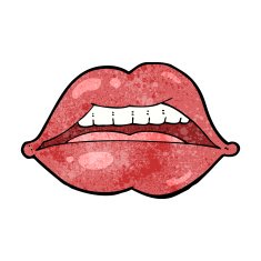 cartoon sexy lips symbol N14