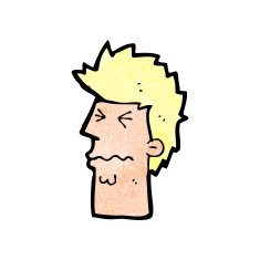 cartoon stressed out face N14