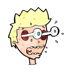 cartoon surprised man with eyes popping out N15