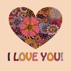 Vector Valentine's Greeting Card N2