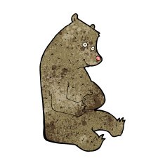 cartoon happy bear N6