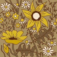 Seamless texture with flowers Endless floral pattern N108