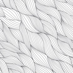 colorful seamless abstract hand-drawn pattern waves background N55