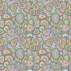 colorful seamless abstract hand-drawn pattern waves background N57