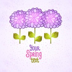 Flower background Floral vector card N23