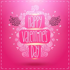 Happy Valentines Day card with doodles N2