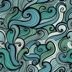Seamless abstract hand-drawn pattern N22