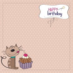 Birthday greeting card N41