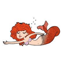 Cartoon Mermaid N108