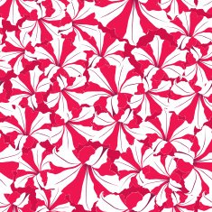 Floral seamless pattern of petunia - Illustration N4