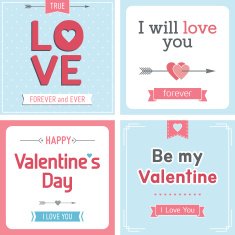 Retro Valentine's day card