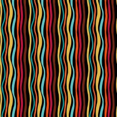 Seamless pattern with colorful waves