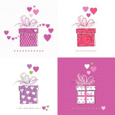 valentine`s day greeting cards collection