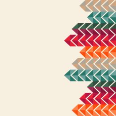 Abstract mosaic background made of colorful arrows N16