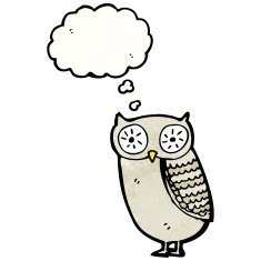 Cartoon Owl N255