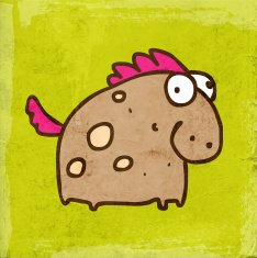 Horse on Grunge Background