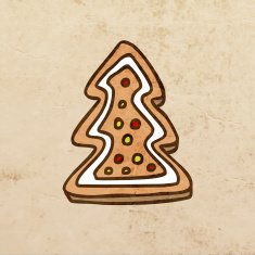 Christmas tree cookie N2