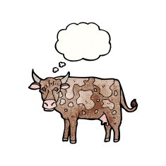 Cartoon Cow N160